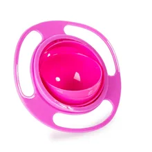 Baby Accesories Infant Baby Feeding Toy Bowl Dishes Kids Boy Girl Spill Proof Universal Rotate Technology Funny Gift