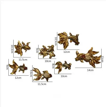 Красивые золотые рыбки, креативный Средиземноморский стиль, настенный Декор для дома - Цвет: A