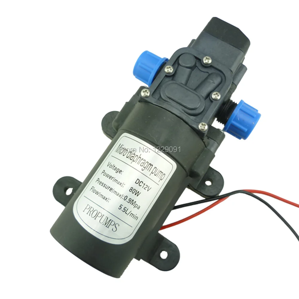 Bomba de agua autocebante de diafragma DC 24V 80W 5.5L//MIN port/átil con interruptor de presi/ón autom/ático