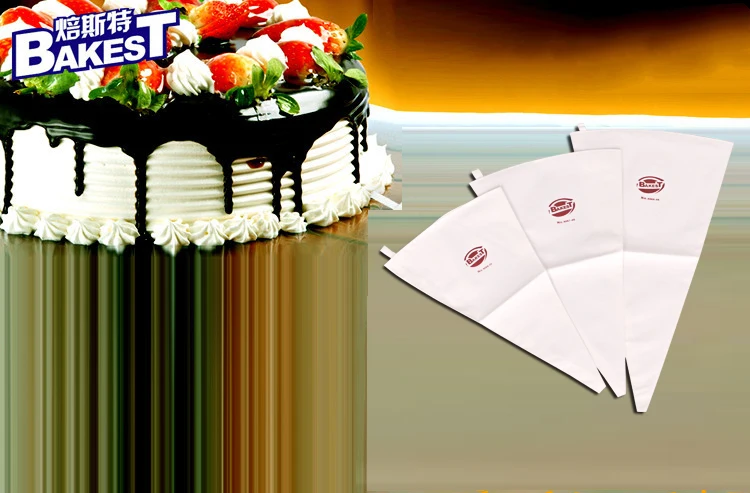 BAKEST 5 шт. в партии многоразовый полиэфирный тканевый материал глазурь кондитерский мешок инструменты для украшения торта три размера на выбор