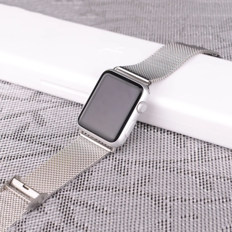 Миланская Петля из нержавеющей стали ремешок для Apple Watch серии 1/2/3 42 мм 38 браслет