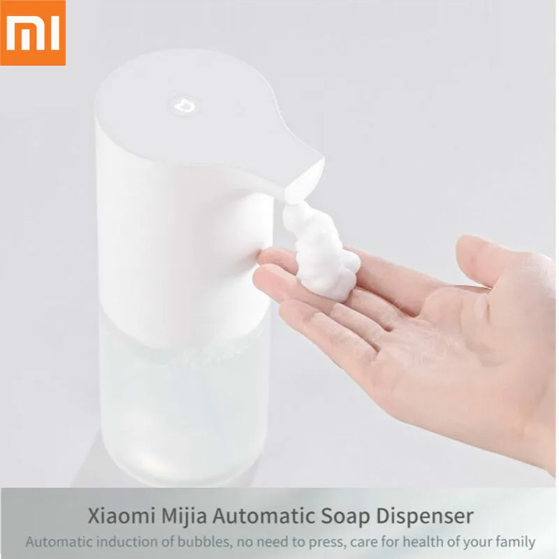 Ceny Xiaomi Mijia Original Auto indukcja spienianie podkładka ręczna dozownik do mydła automatyczne mydło 0.25s czujnik na podczerwień Smart Home prezent