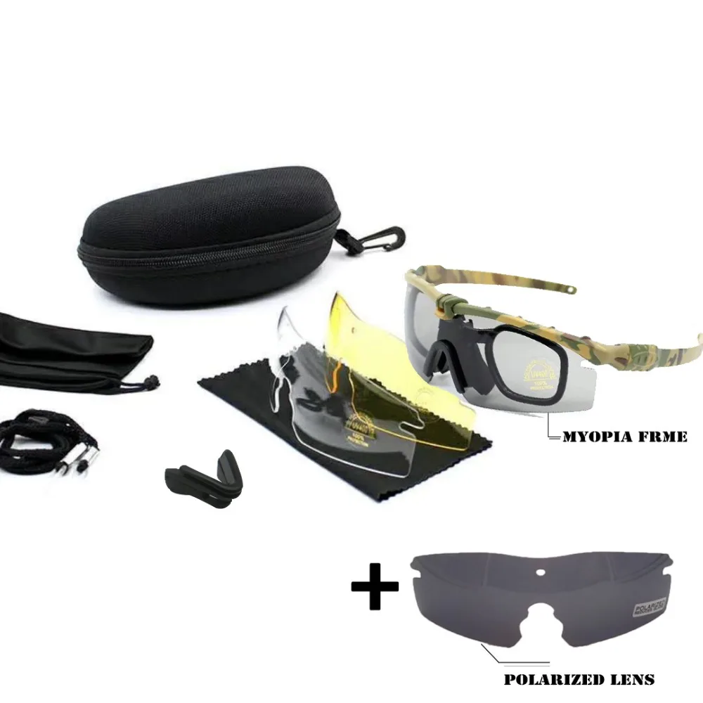 Тактические очки SI M 3,0, баллистическая армейская оправа для близорукости, военные поляризационные очки gafas, страйкбол, боевая игра, стрельба, пейнтбол, очки
