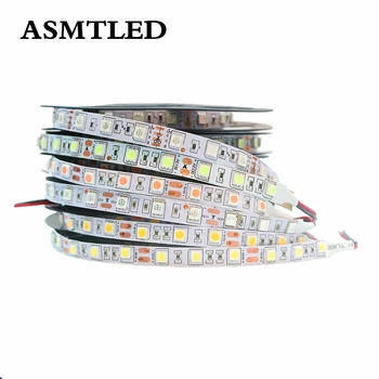 

5M 5050 SMD More Brighter Than 2835 3014 3528 5630 SMD Fita LED Strip light DC 12V 60LEDs/M Diode Tape Indoor Outdoor Lighting