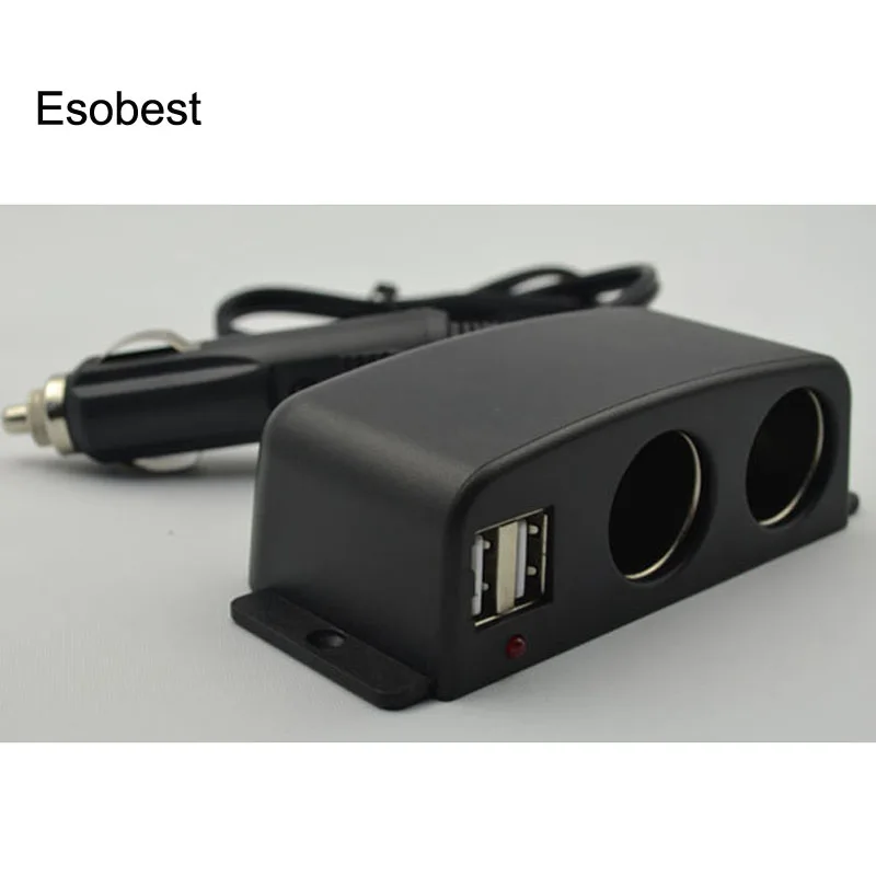 Esobest ثنائي usb 2.1a شاحن ولاعة السجائر 2 طريقة إخراج الهاتف spliter 2 منافذ usb شاحن سيارة للأقراص Esobest ثنائي usb 2.1a شاحن ولاعة السجائر 2 طريقة إخراج الهاتف spliter 2 منافذ usb شاحن سيارة للأقراص