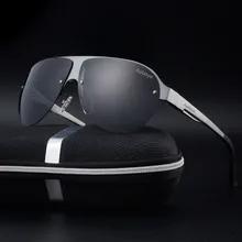 Новинка, фирменный дизайн, поляризованные солнцезащитные очки для мужчин, алюминий и магний, высокое качество, солнцезащитные очки для рыбалки, для вождения, мужские черные солнцезащитные очки