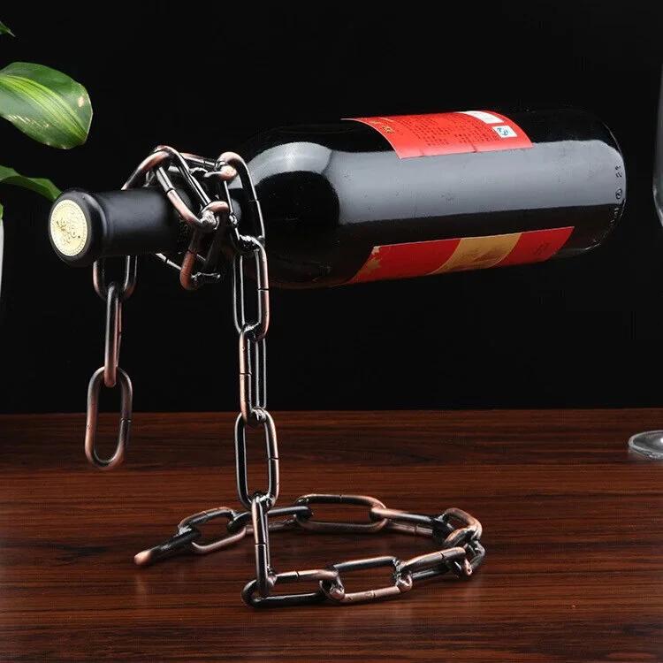 Креативная подвесная цепочка винный шкаф Европейский ретро ресторан бар KTV модная винная полка декоративные украшения барные инструменты