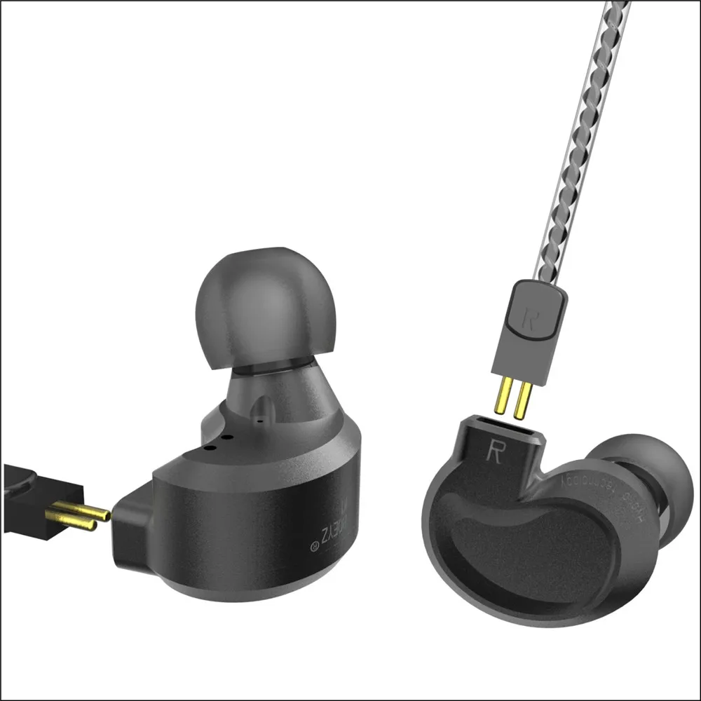 Case de Alumínio Fone de Ouvido Fones com Microfone Bqeyz Alta Fidelidade Removível 0.78mm Substituível Cabo Bluetooth k1 Fio - Image 3