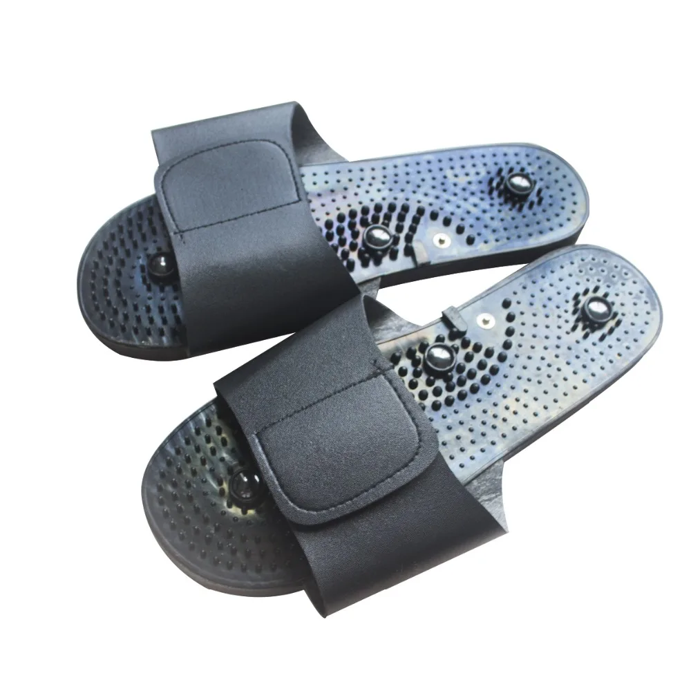 Foot Conductive MassageTherapy  Health Slippers with Tens Units 8 Magnets Resizable for parents gift foot