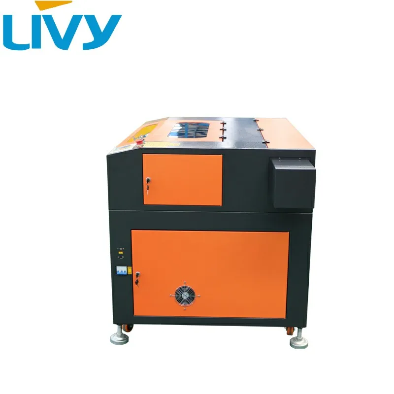 80 watt RECI laser tube CO2 laser engraving and cutting machine with compatible software coreldraw and autocad and photoshop