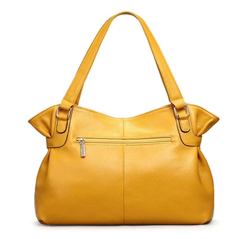 

2017 Woman 100% Genuine Leather Handbag Large Cowhide Handbag Big Tote Women's Messenger Bags Shoulder Bag Female Bolsos Mujer
