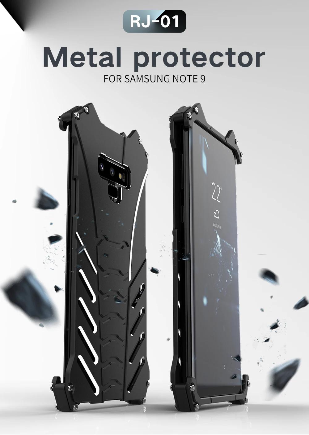 R-JUST Бэтмен металлический корпус для Алюминий чехол для телефона для samsung galaxy NOTE10 плюс note9 note8 s8 s9 S10 плюс 5G S7 E Открытый Чехол для скалолазания