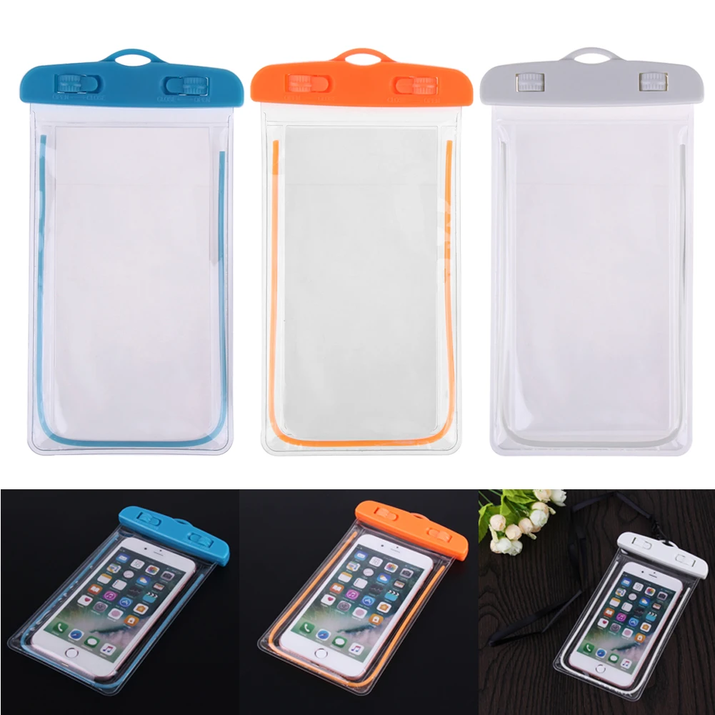 Sealing Waterproof Phone Bags Beach Dry Swimming Bag Case Cover Camping Skiing Holder For Cell Phone 3.5-6Inch