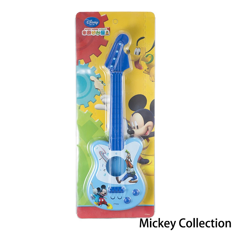 Дисней детские подарки подлинные мальчики и девочки моделирование Детские музыкальные игрушки Синий Микки Розовая Принцесса пластиковая гитара