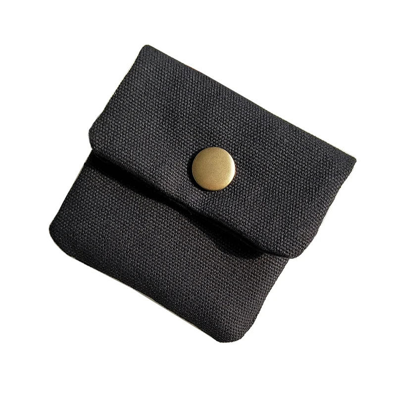 

Handmade Original Brand Designer Small Coin Purse Hasp Mini Short coin Wallet Purses Cotton Canvas Wax Oil Bolsa Men Women Bag
