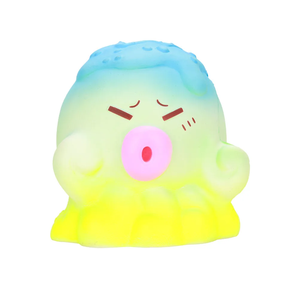 Мягкое Jumbo Octopus антистресс мягкое затычки практичная Шутка игрушки медленное нарастающее при сжатии крем игрушка 30S71227 Прямая