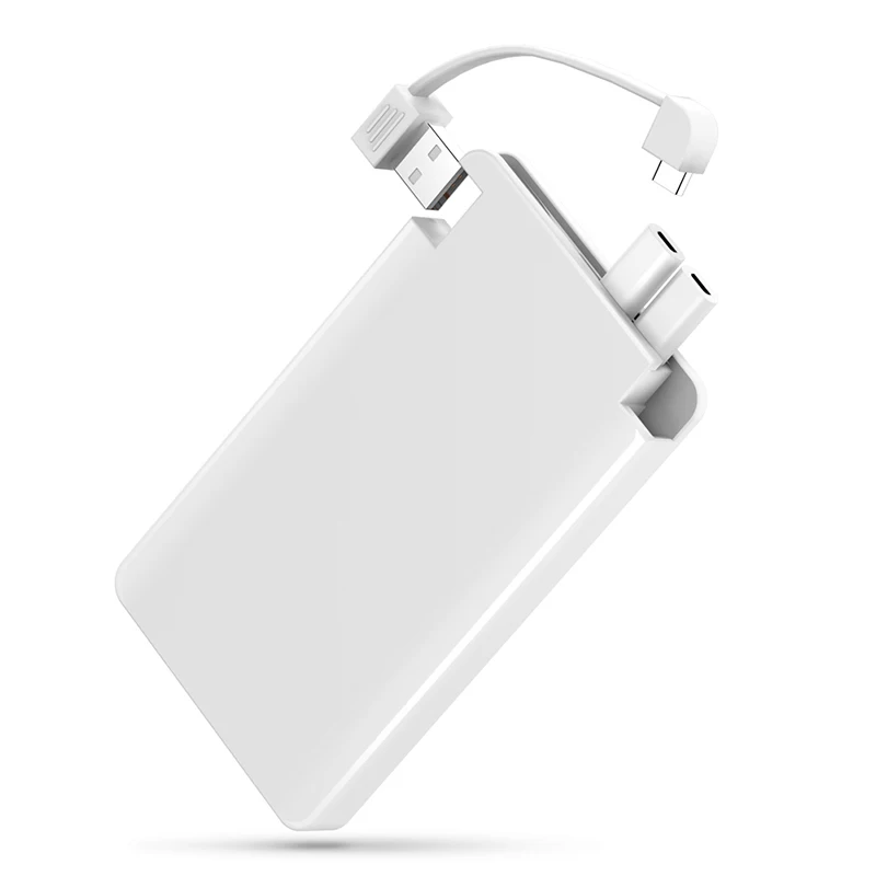 YFW Power Bank 6000mAh Portable Charger Poverbank Built in
