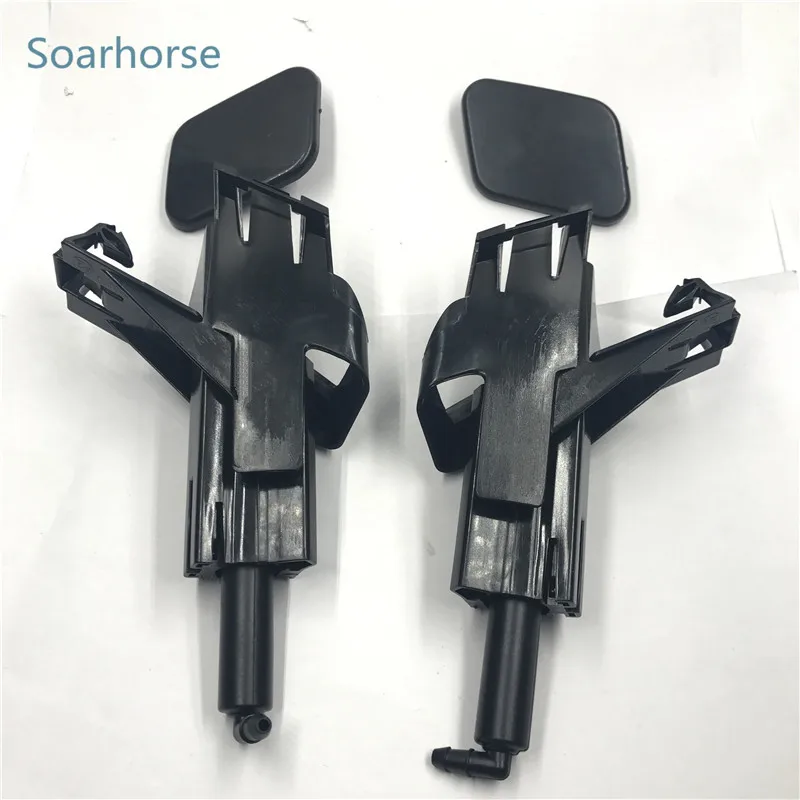 Soarhorse Car Headlight Washer spray nozzle water Jet Nozzle with cover cap fit for nissan Qashqai J10 2007 2008 2009 2010 