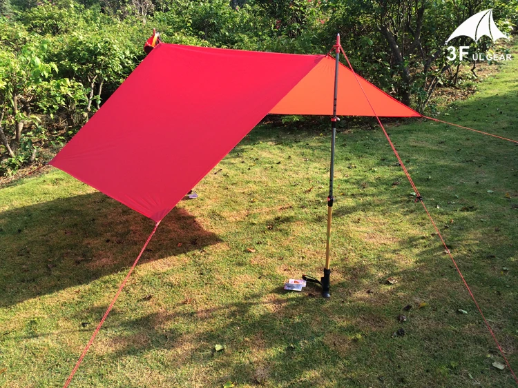 Skup 3F UL biegów Ultralight plandeka lekki MINI Sun Shelter Camping Mat namiot ślad 20D Nylon silikon 195g Tenda Para Carro