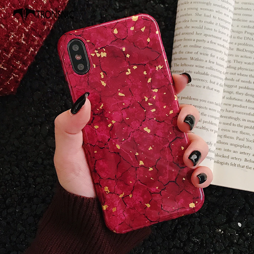 TRONSNIC Glitter Phone Case for iPhone X XS MAX XR Green Purple Case for iPhone 6S 6 7 8 Plus Gold Foil Red Luxury Cover Fashion TRONSNIC Glitter Phone Case for iPhone X XS MAX XR Green Purple Case for iPhone 6S 6 7 8 Plus Gold Foil Red Luxury Cover Fashion