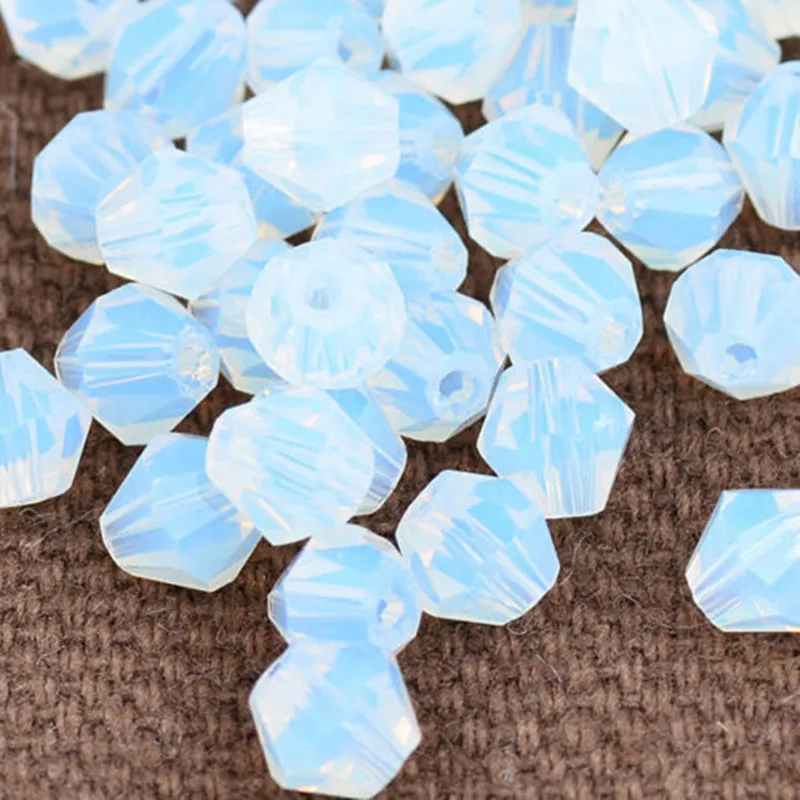 

100pcs Opalescence exquisite Glass Crystal 4mm #5301 Bicone Beads loose bead