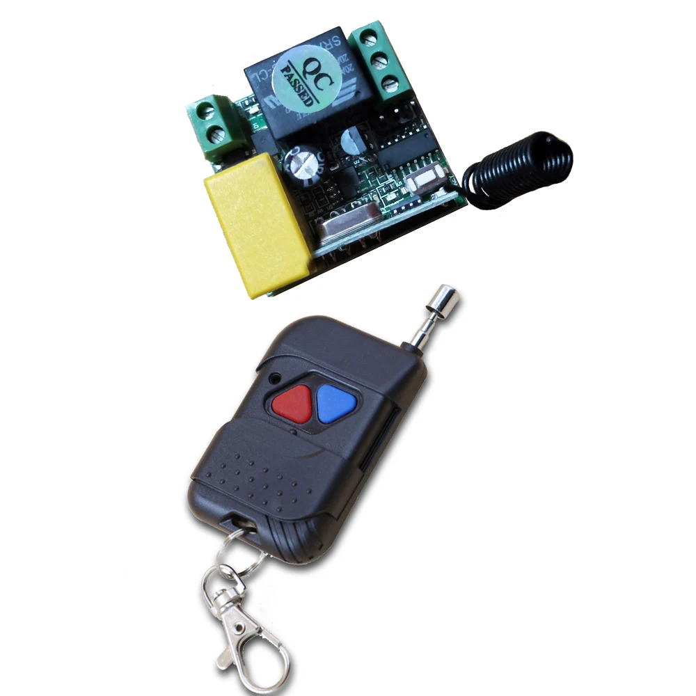 

AC 220V 1CH 1 CH 10A RF Wireless Remote Control Switch System Mini Size Relay Module Radio Receiver RF Transmitter 315/433Mhz