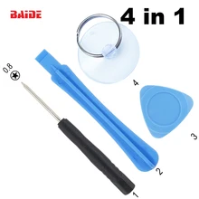 Хорошее качество 4 в 1 открывающийся набор инструментов открывающийся инструмент с 0,8 Pentalobe для samsung iPhone 4 4S 5s 6 Plus 300 набор