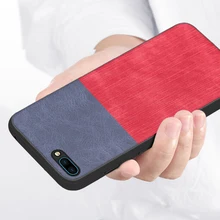 

CoolDeal for Huawei Huawei Honor 10 Case Soft TPU edge shockproof jeans fabric back cover for Huawei Honor 10