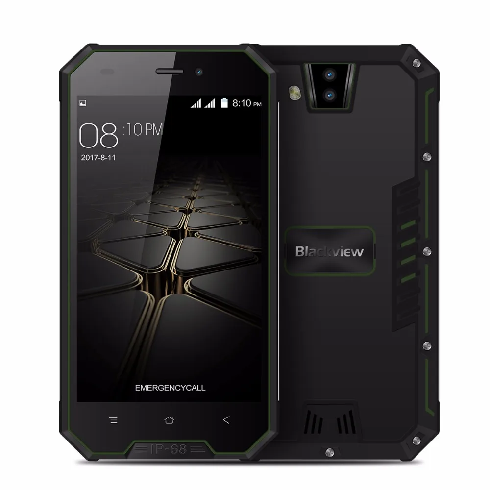 Blackview BV4000 4," ips HD 3680mAh IP68 водонепроницаемый смартфон 8MP Android 7,0 GSM WCDMA мобильный телефон