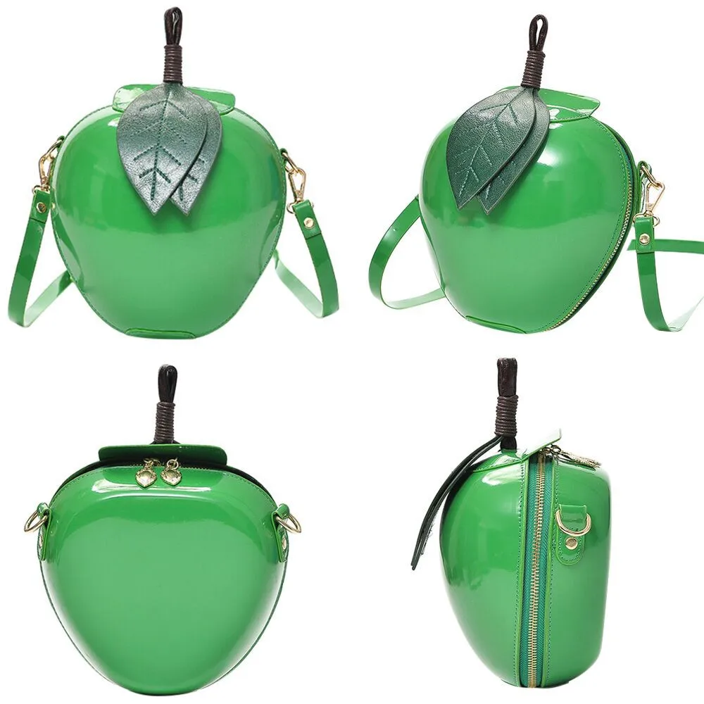 Новые популярные милые Мультяшные сумки в форме яблока, сумка на плечо для девочек, мини-сумки, индивидуальный кошелек, модная сумка-мессенджер# Zer