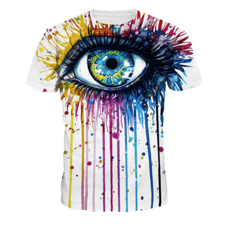 s painted eye 3d water color print rainbow eye t shirt o neck t shirt s painted eye 3d water color print rainbow eye t shirt o neck t shirt