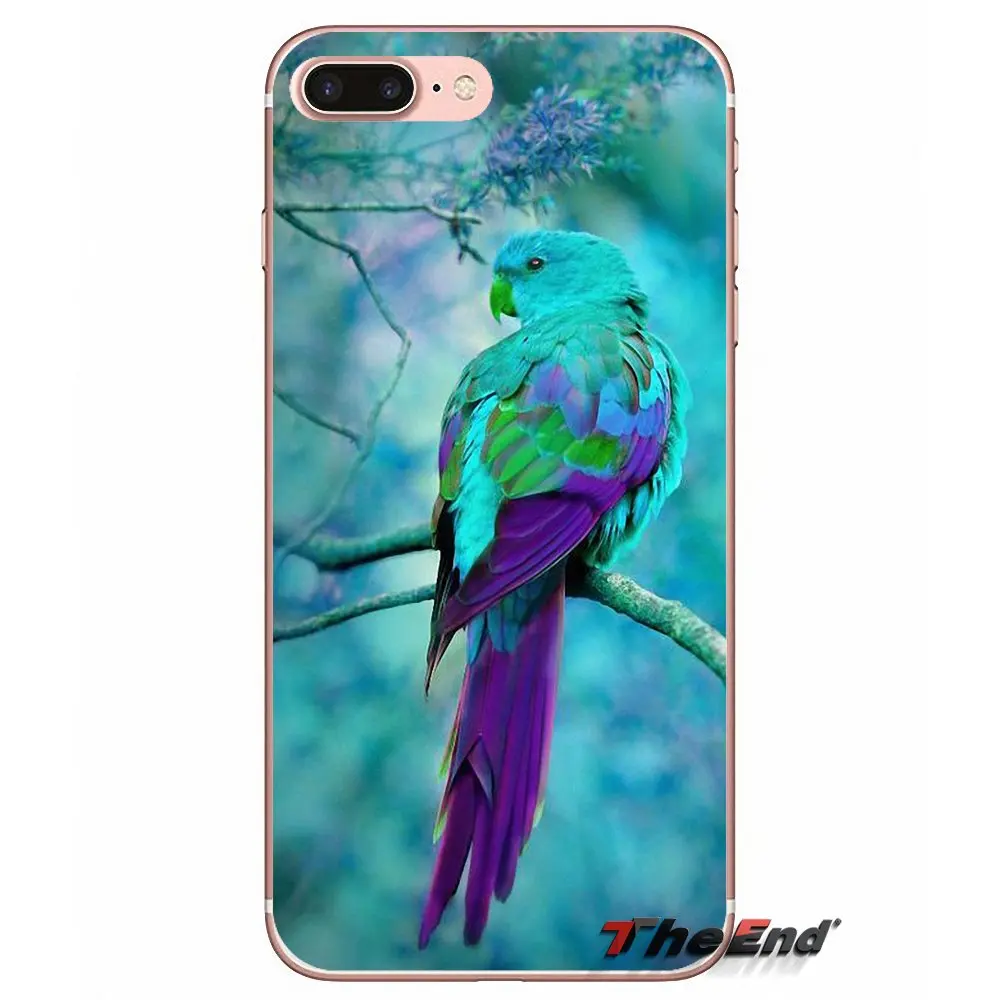 Для samsung Galaxy S2 S3 S4 S5 мини S6 S7 край S8 S9 Plus Note 2 3 4 5 8 Coque Fundas цвета радуги птица Ringneck попугай чехол - Цвет: images 9