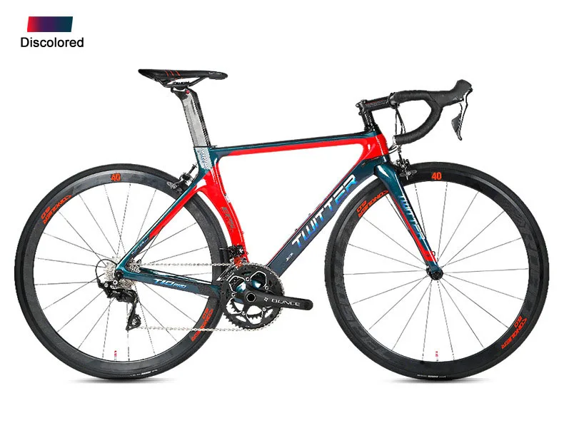 Excellent Twitter T10pro Complete Carbon Road Bike 105/R7000 22 Speed With 700C Wheel Caliper Brake Full Carbon Road Bicycle For Racing 6