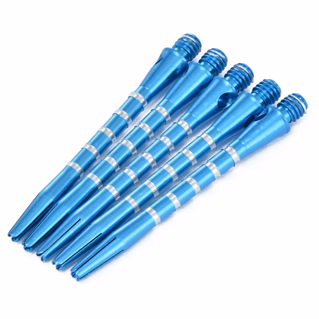 Sports 30Pcs Darts Shafts For Professional Aluminum Colorful 50mm Length Harrows Throwing Toy Darts Shafts