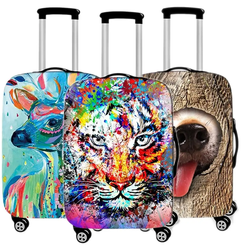 

Animal Suitcase Case Protective Cover Travel Luggage Cover Thicken Dust Accessories Suitcases Organizer Men 18 To 32 Inches