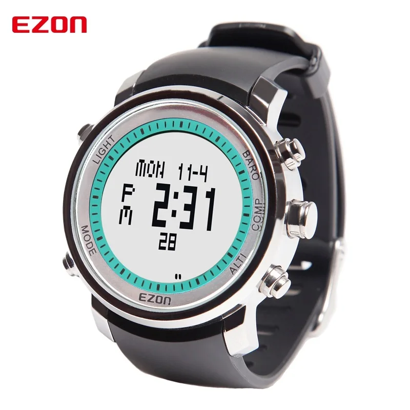 Лидирующий бренд EZON H506 уличные походные спортивные часы для альпинизма мужские цифровые часы альтиметр компас барометр - Цвет: H506A13
