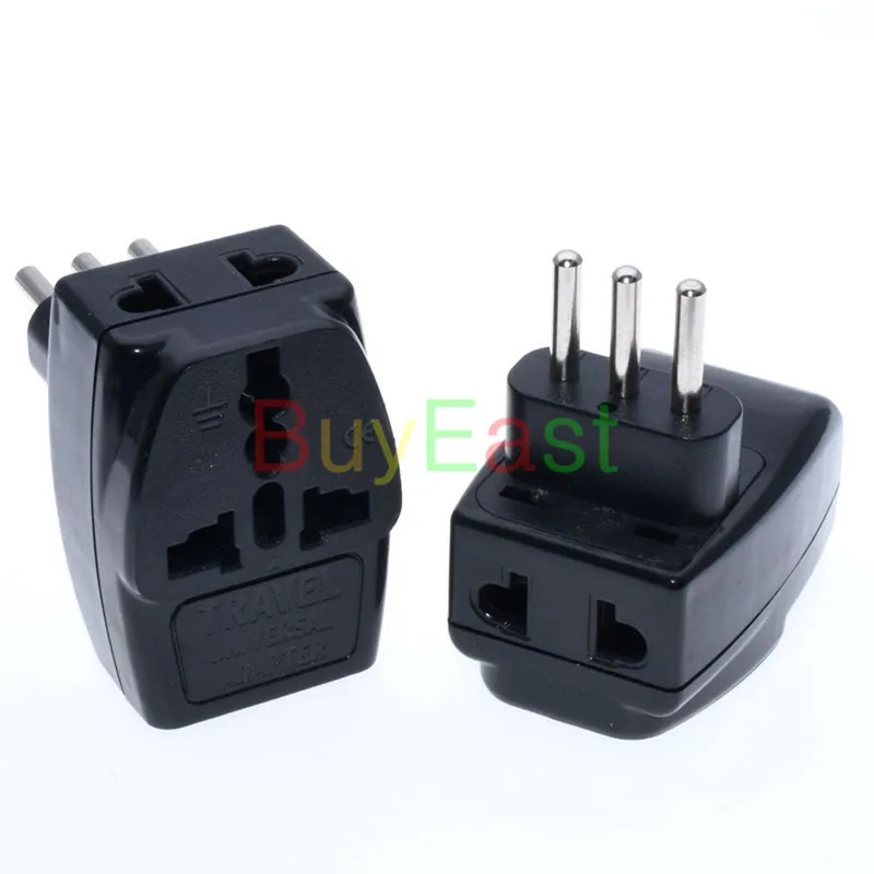 Italian, Uruguay Travel Plug Adapter Type L 3 Way Multi Port Outlet