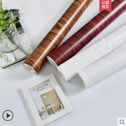 

Simple wood grain stickers waterproof self-adhesive self-adhesive wallpaper wardrobe cabinet old room door furniture renovation