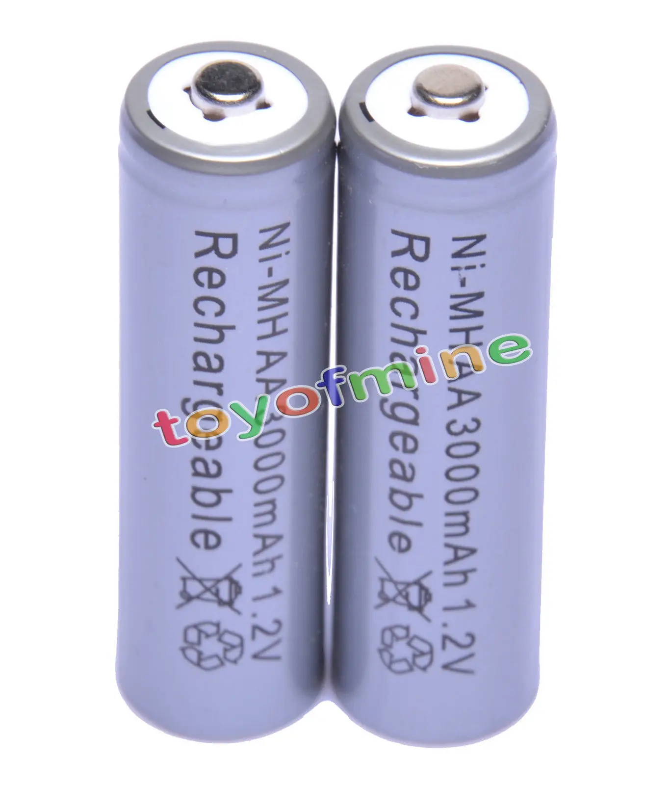 2x AA battery batteries Bulk Nickel Hydride Rechargeable NI MH 3000mAh
