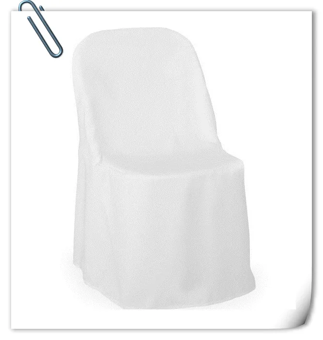 Белые складные чехлы на стулья Marious, 100 шт, Полиэстеровые украшения для свадебной вечеринки
