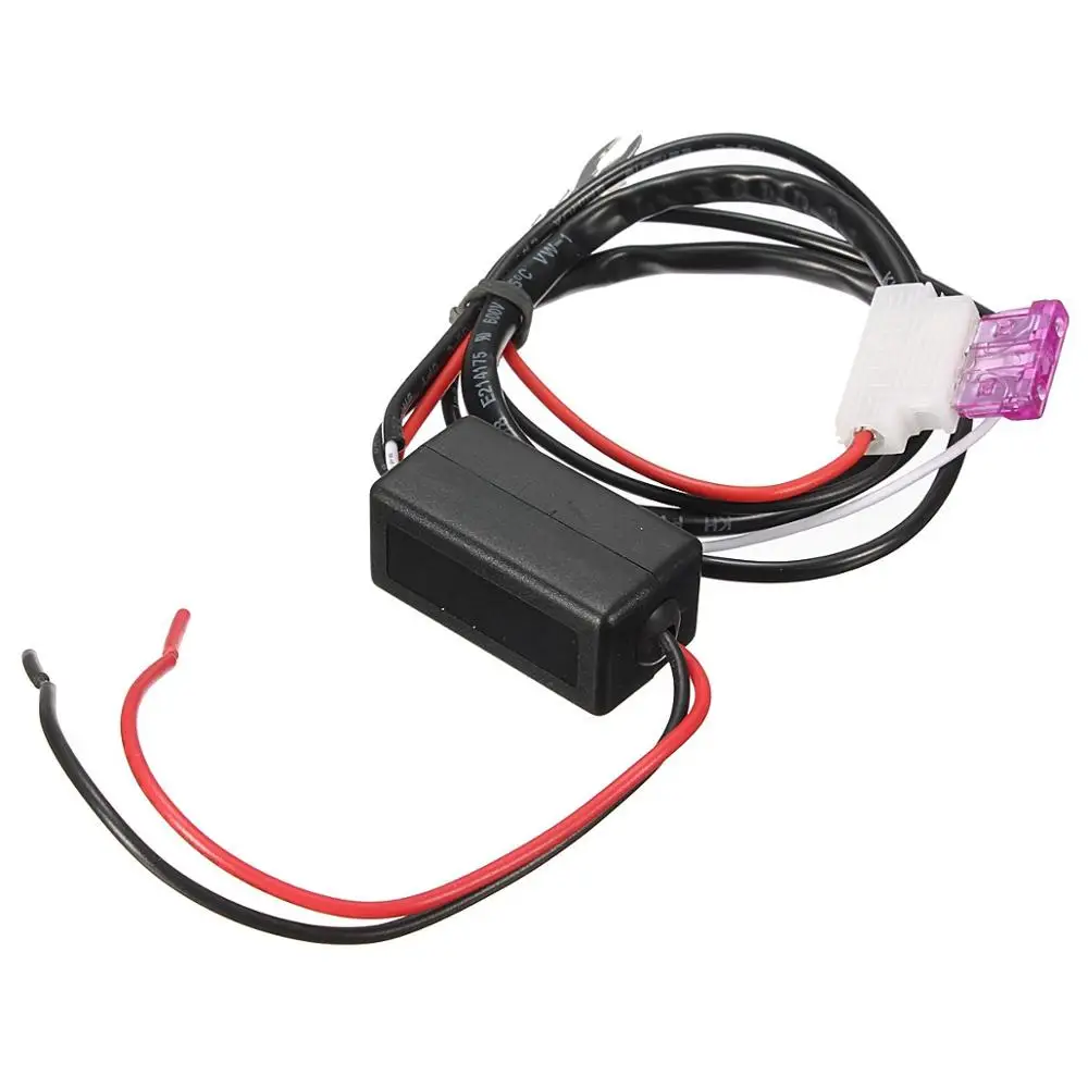 1Piece DC 12V 5A Car LED DRL Relay Daytime Running Light Relay Harness