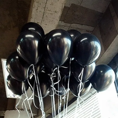 10 дюймов 10 шт./пакет жемчужные латексные воздушные шары 21 Цвета надувные свадебные украшения воздушный шар с надписью "Happy Birthday" Вечерние материалы воздушных шаров - Цвет: Black