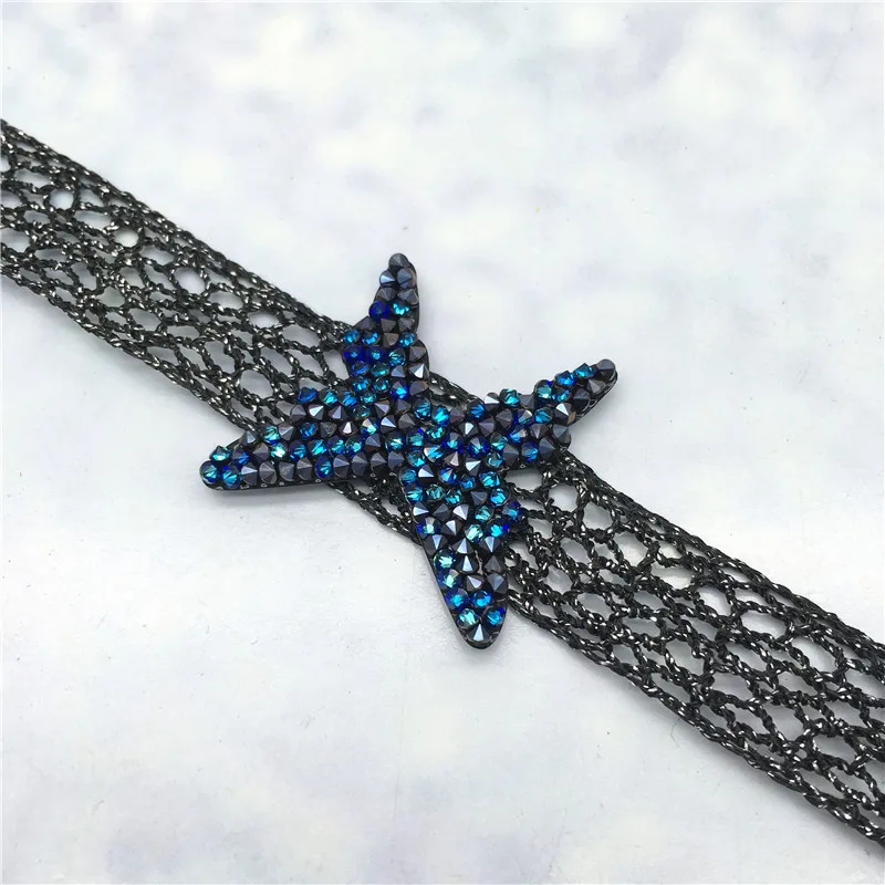 Ms Betti butterfly lace choker with crystal rocks from Swarovski06