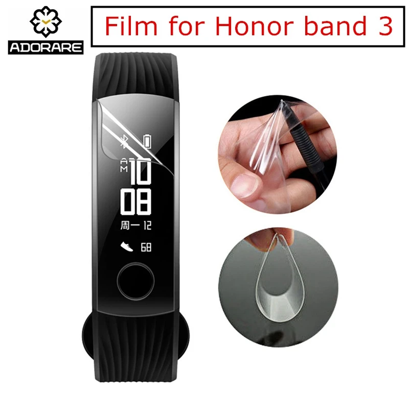 

Screen Protector for Huawei Honor Band 3 TPU Waterproof Film Wristband Accessories Protective Film Honor Band 3 Smart Bracelet