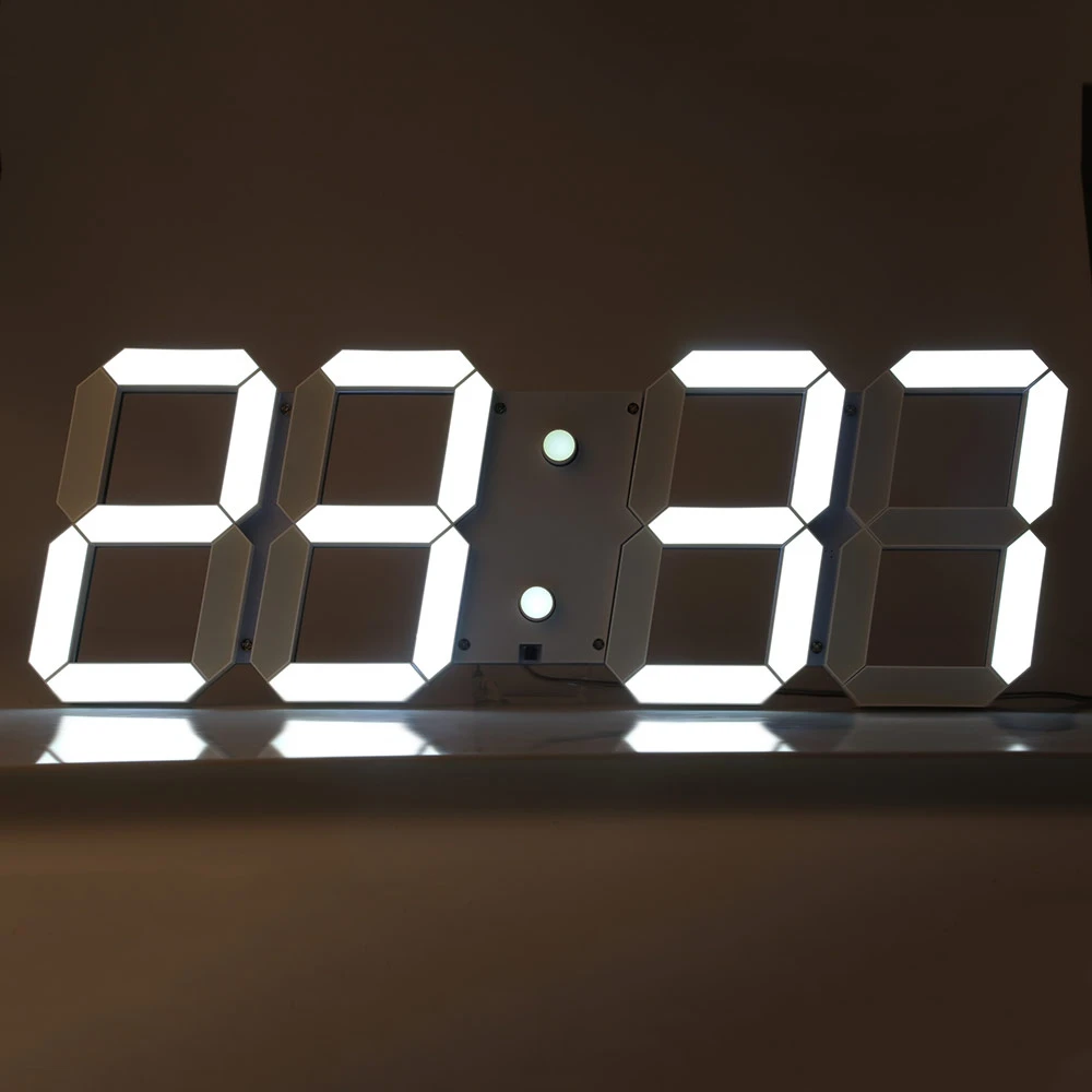 

ON SALE ! Modern Design Remote Control Digital LED Wall Clock Alarm Stopwatch Thermometer Countdown Calendar Support Wholesale