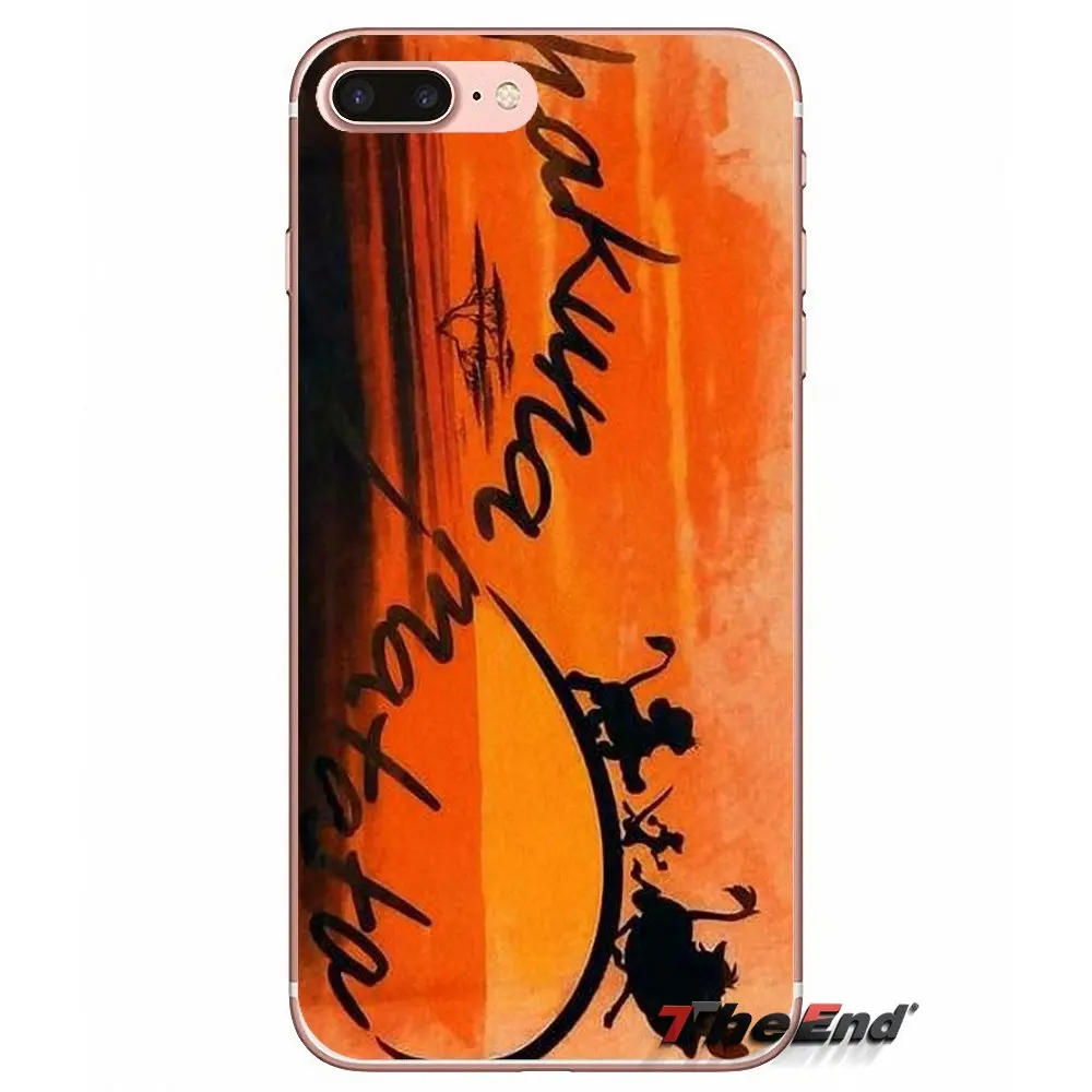 Для Apple iPhone X 4 4S 5 5S SE 5C 6 6S 7 8 Plus 6Plus 7plus 8plus Fundas Coque Tribal Aztec Hakuna Matata Lion King