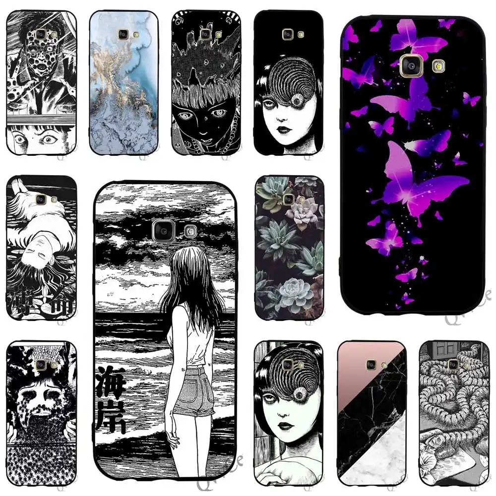 

Ultra Thin Junji Ito Tees Horror Phone Cover for Samsung Galaxy S9 Case A3 A5 A6 S7 Edge S6 S8 Plus Note 8 9 TPU Backshell