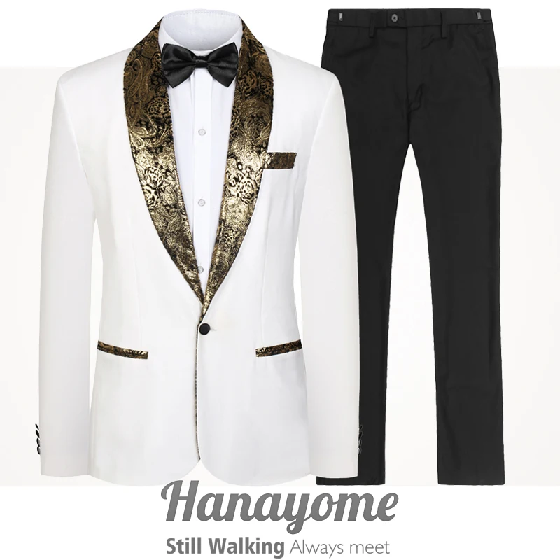 Mens Wedding Suits Groom Plus Size 4XL 3 Pieces(Jacket+Vest+Pant) Slim Fit Casual Free Custom Tuxedo Suit Male