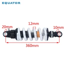 Высокая производительность 360 мм 1000LBS регулируемые демпфирующие задние рессоры амортизатор Подвеска для скутера Кроссовый мотоцикл карт Quad ATV