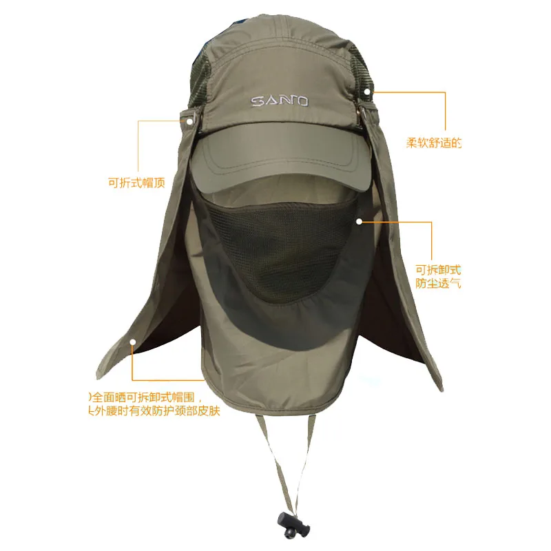 Prix pour SANTO M-11 En Plein Air Hommes/Femmes cou protection soleil-ombrage à séchage rapide la jungle chapeau/cap Anti-UV Taille libre Prix pour SANTO M-11 En Plein Air Hommes/Femmes cou protection soleil-ombrage à séchage rapide la jungle chapeau/cap Anti-UV Taille libre